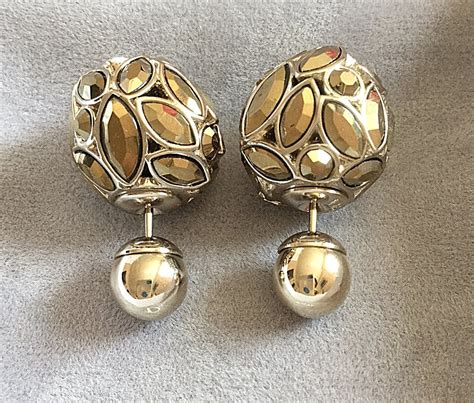 dior earrings replica|mise en dior tribal earrings.